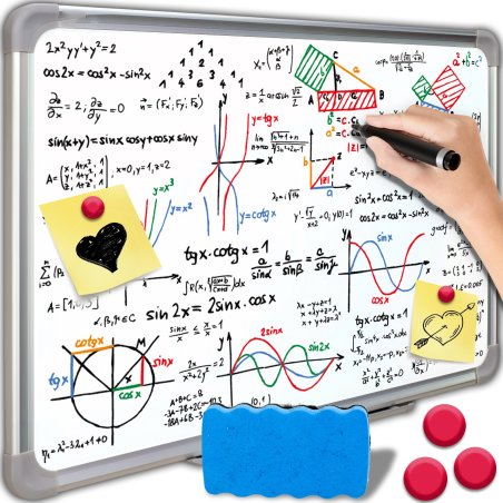 M006A (ALEJA1)Z049 Z035A-D Z006 TABLICA SUCHOŚCIERALNA MAGNETYCZNA BIAŁA 60x45 cm-O074