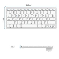 N375   KLAWIATURA BEZPRZEWODOWA BLUETOOTH USB iOS Win - E071