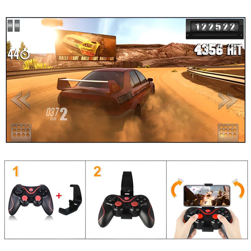 M002C   BEZPRZEWODOWY GAMEPAD PAD DO TELEFONU ANDROID iOS -E075