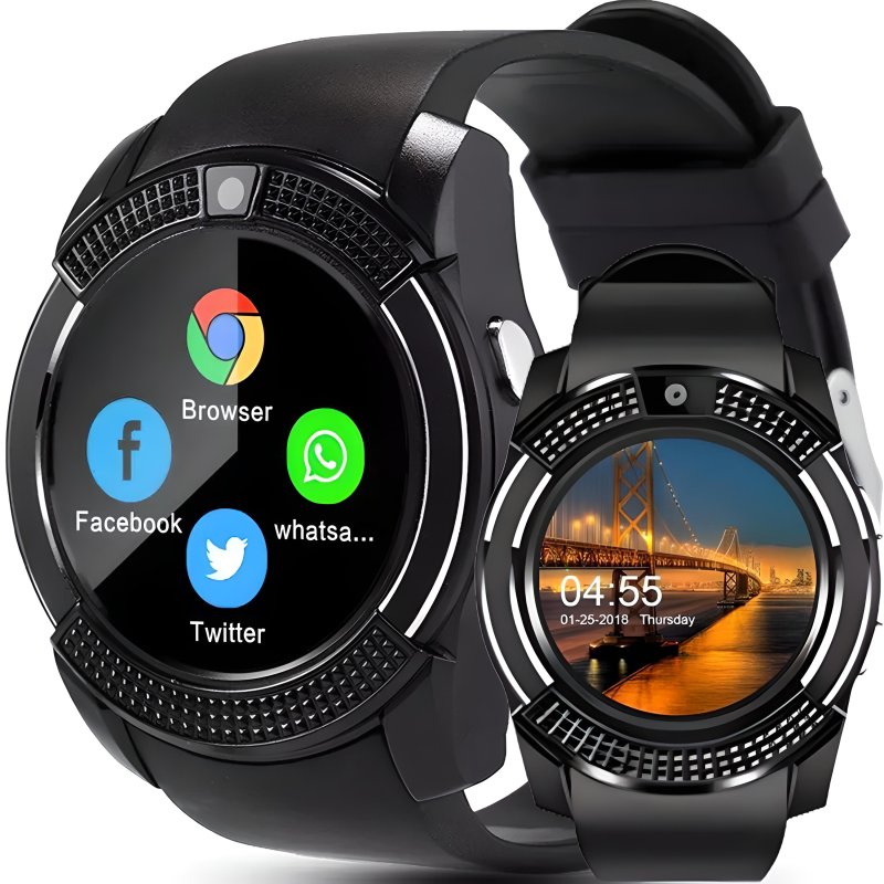 M012E   (Aleja1) M083A   SMARTWATCH V8 ZEGAREK SMART WATCH PL KARTA SIM SD -E288