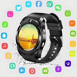 M012E   (Aleja1) M083A   SMARTWATCH V8 ZEGAREK SMART WATCH PL KARTA SIM SD -E288