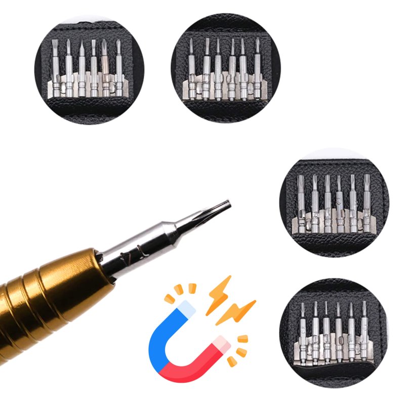 N274  ZESTAW ŚRUBOKRĘTÓW PRECYZYJNYCH 25w1 TORX ROZMIARY -O012