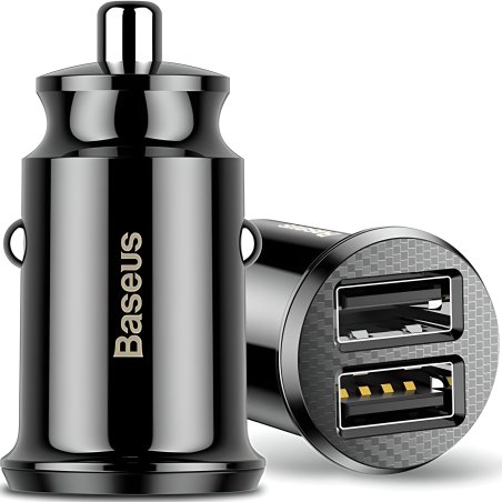 N005 BASEUS ŁADOWARKA SAMOCHODOWA SZYBKA 2x USB 3.1A -E160