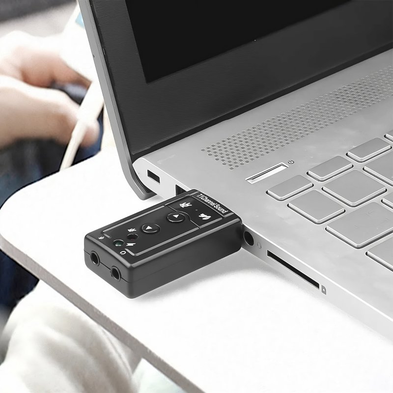 N177  KARTA DŹWIĘKOWA 7.1 ZEWNĘTRZNA ADAPTER USB  -E010