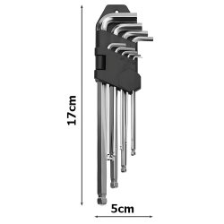 M081H (Aleja3) KLUCZE IMBUSOWE ZESTAW IMBUSY 1.5-10 IMBUS TORX 9X -O017 ❗❗❗20 szt. w kartonie ❗❗❗