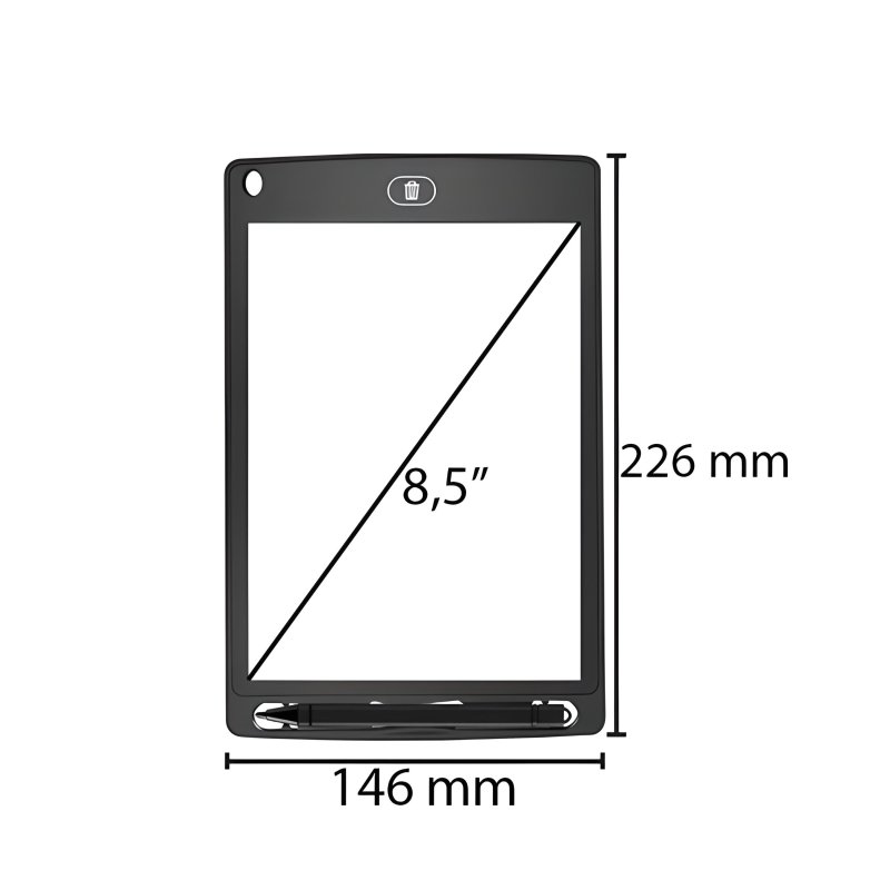 M018H/G M018C (Aleja1) Z005H TABLET GRAFICZNY ZNIKOPIS DO RYSOWANIA PISANIA 8.5'' RYSIK DLA DZIECI -E022