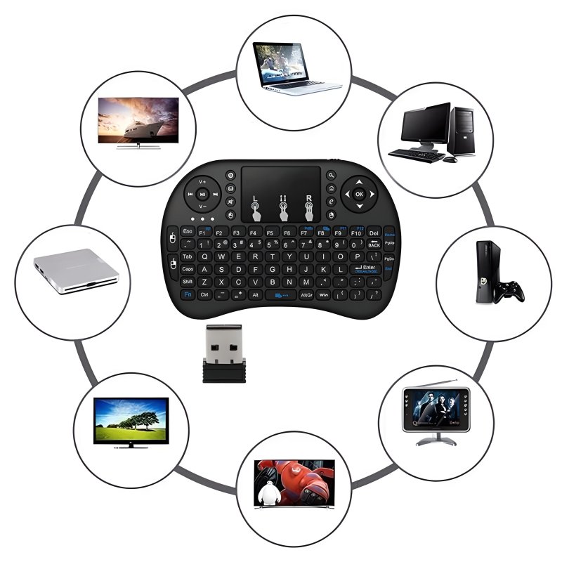 N016  MINI KLAWIATURA BEZPRZEWODOWA i8 SMART TV BLUETOOTH -E151