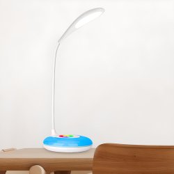 M025F (ALEJA1)  Z019 F-G LAMPKA BIURKOWA LED BIURKO LAMPA 256 KOLORÓW RGB  płaska podstawa -E034