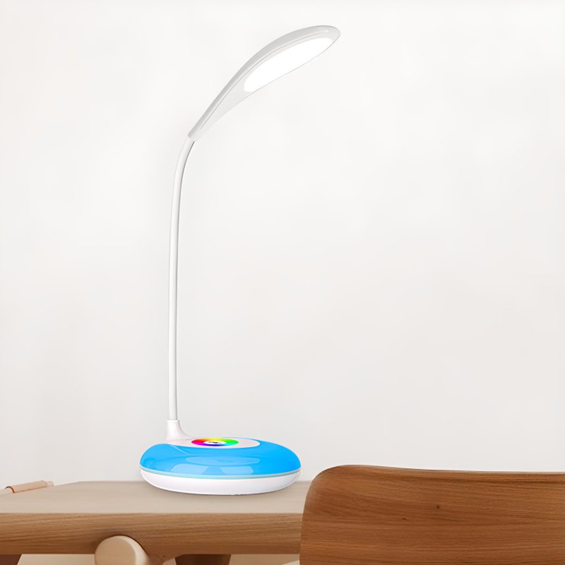 M025F (ALEJA1)  Z019 F-G LAMPKA BIURKOWA LED BIURKO LAMPA 256 KOLORÓW RGB  płaska podstawa -E034