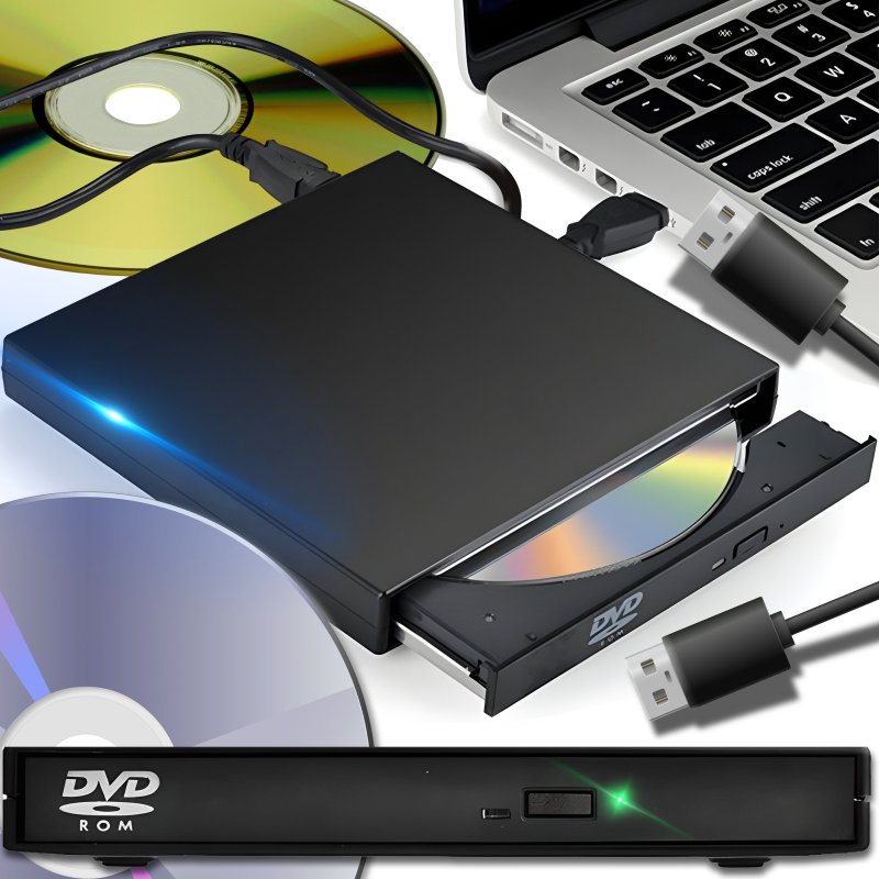 M002D   NAPĘD CD-R/DVD-ROM/RW ZEWNĘTRZNY USB NAGRYWARKA -E035