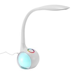 M024C (Aleja1) Z017H LAMPKA LED BIURKOWA 256 RGB LAMPA BIURKO okrągła podstawa, kula -E050