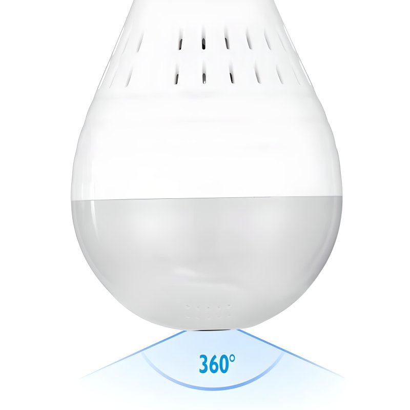 N079 KAMERA WiFi IP MONITORING 360 W ŻARÓWCE LED AUDIO -E020