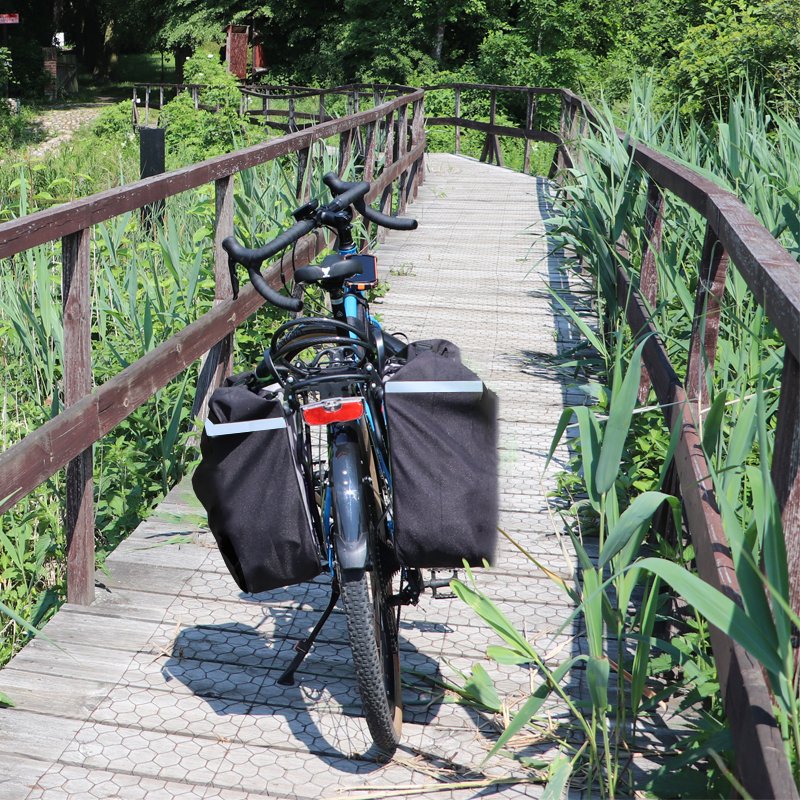 M038C (ALEJA2) TORBA ROWEROWA ROWER SAKWA NA BAGAŻNIK KUFER GRUBA -S031