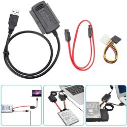 M005B   ADAPTER USB IDE 3,5" 2,5" SATA ATA ZASILACZ PRZEJŚCIÓWKA -E178