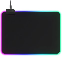 M091E  (Aleja3) M058A PODKŁADKA GAMINGOWA RGB LED USB POD MYSZ NA BIURKO PODŚWIETLANA 35x25cm -E171