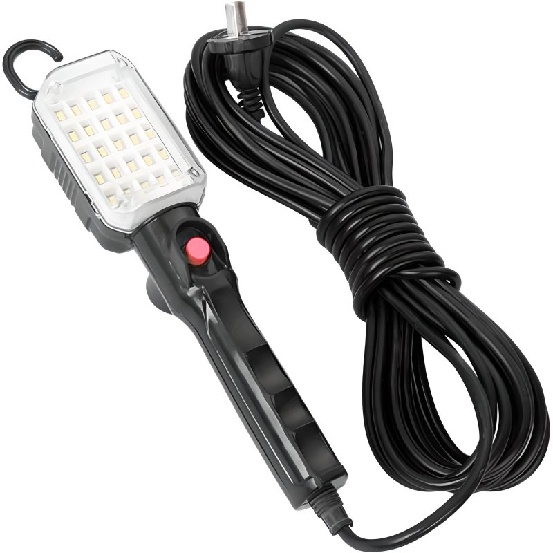 N204 N278 LAMPA WARSZTATOWA 25 LED KANAŁOWA HAK MAGNES 245V -E219