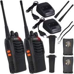 M023H (Aleja1) Z048A Z017A 2X WALKIE TALKIE KRÓTKOFALÓWKI BAOFENG BF888S PMR -E260