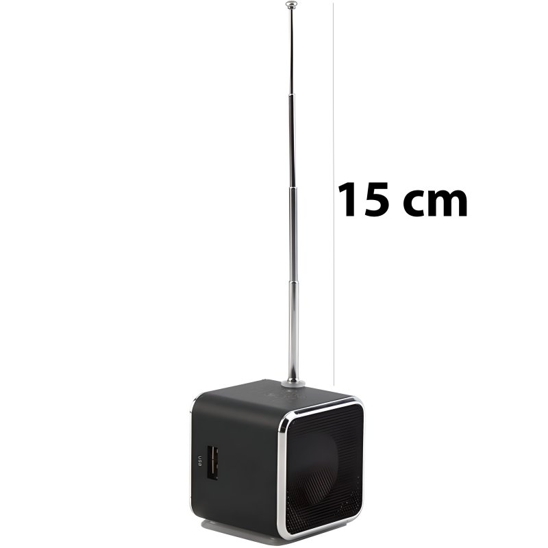 N251  GŁOŚNIK BEZPRZEWODOWY PRZENOŚNY MINI RADIO FM LED -E249