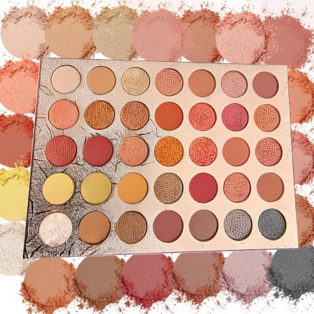 N372 PALETA CIENI ZESTAW DO MAKIJAŻU POWIEK MAKEUP 35 -duża złota U040 ❗❗❗12 SZT. W KARTONIE ❗❗❗