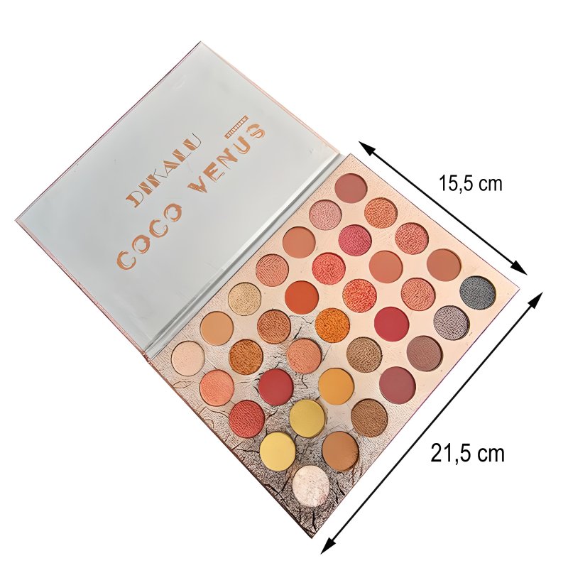 N372 PALETA CIENI ZESTAW DO MAKIJAŻU POWIEK MAKEUP 35 -duża złota U040 ❗❗❗12 SZT. W KARTONIE ❗❗❗