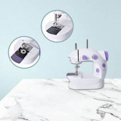 M063G (ALEJA2) Z024E/F  MASZYNA DO SZYCIA PRZENOŚNA MINI AKCESORIA + GRATISY PODŚWIETLANA 2 TRYBY -O208