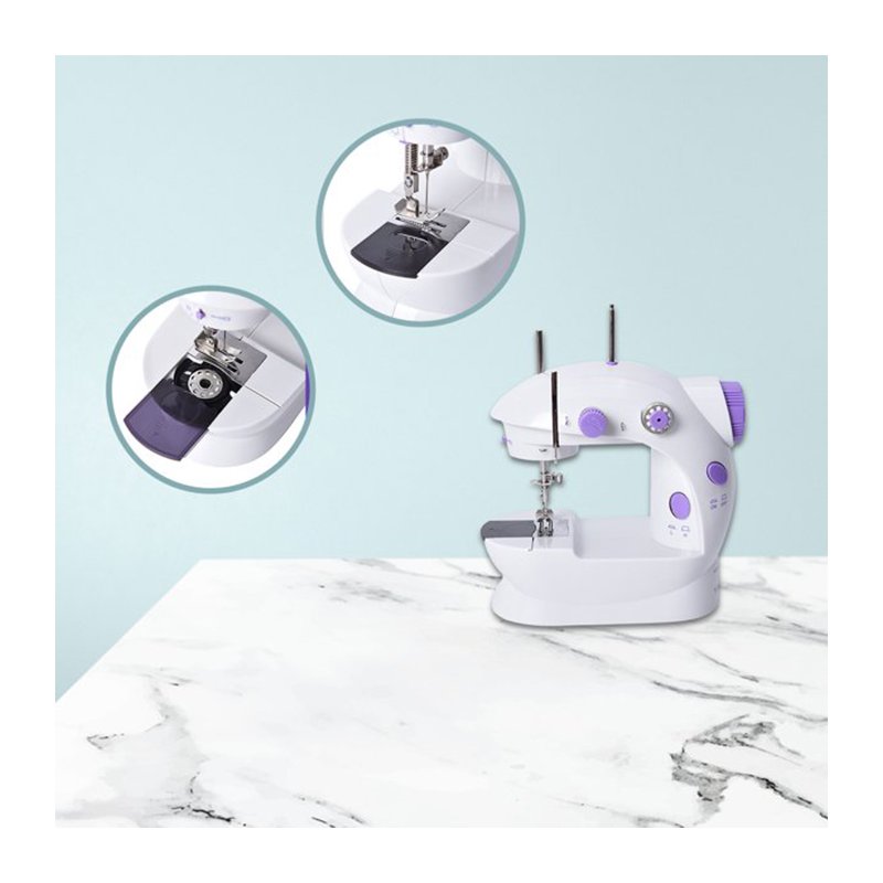 M063G (ALEJA2) Z024E/F  MASZYNA DO SZYCIA PRZENOŚNA MINI AKCESORIA + GRATISY PODŚWIETLANA 2 TRYBY -O208