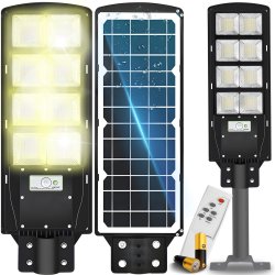 M037A (Aleja2) Z018A/B LAMPA ULICZNA LED LATARNIA SOLARNA 360W + PILOT (UCHWYT MONTAŻOWY M004B) -zestaw E309