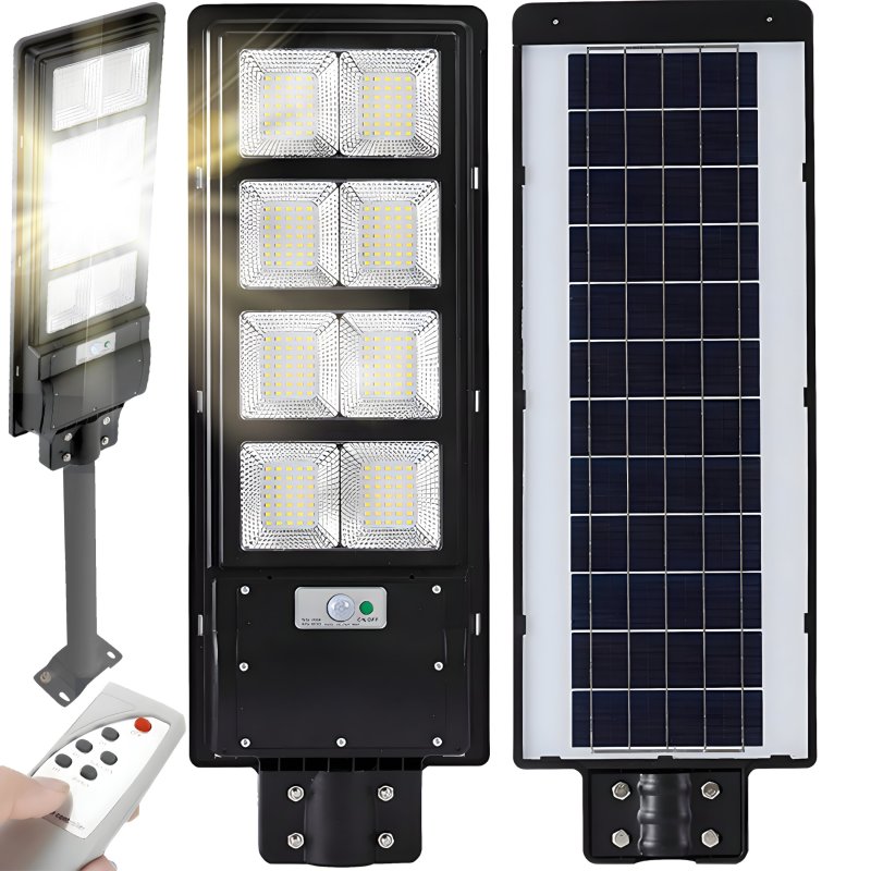 M037A (Aleja2) Z018A/B LAMPA ULICZNA LED LATARNIA SOLARNA 360W + PILOT (UCHWYT MONTAŻOWY M004B) -zestaw E309