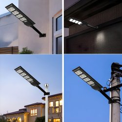 M037A (Aleja2) Z018A/B LAMPA ULICZNA LED LATARNIA SOLARNA 360W + PILOT (UCHWYT MONTAŻOWY M004B) -zestaw E309