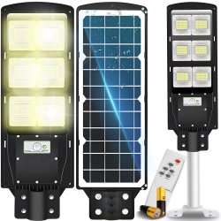 M049H Z038 Z013 M021B LAMPA ULICZNA LED LATARNIA SOLARNA 270W + PILOT (UCHWYT MONTAŻOWY M004B+ Baterie)  zestaw E308