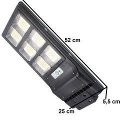 M049H Z038 Z013 M021B LAMPA ULICZNA LED LATARNIA SOLARNA 270W + PILOT (UCHWYT MONTAŻOWY M004B+ Baterie)  zestaw E308