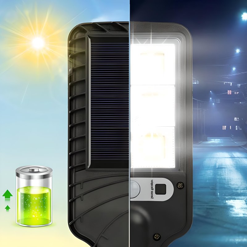 M010D  (Aleja1) LAMPA ULICZNA LED LATARNIA SOLARNA 120 COB LED -E310