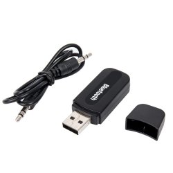 N291 ODBIORNIK DŹWIĘKU ADAPTER BLUETOOTH USB + AUX MINIJACK -E299