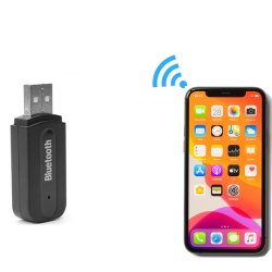 N291 ODBIORNIK DŹWIĘKU ADAPTER BLUETOOTH USB + AUX MINIJACK -E299