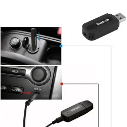 N291 ODBIORNIK DŹWIĘKU ADAPTER BLUETOOTH USB + AUX MINIJACK -E299