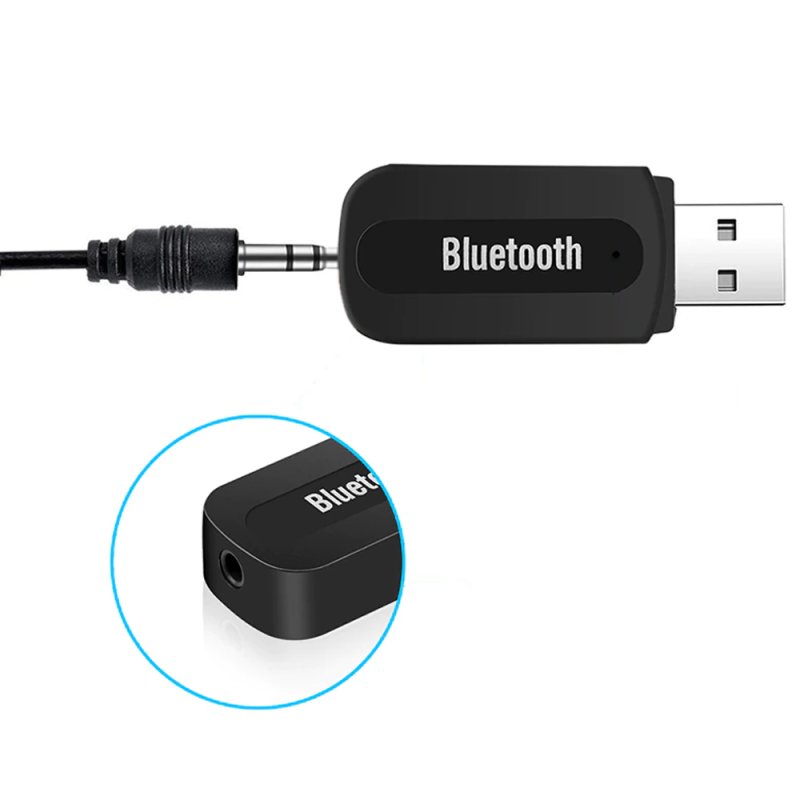 N291 ODBIORNIK DŹWIĘKU ADAPTER BLUETOOTH USB + AUX MINIJACK -E299