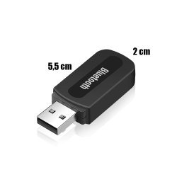 N291 ODBIORNIK DŹWIĘKU ADAPTER BLUETOOTH USB + AUX MINIJACK -E299