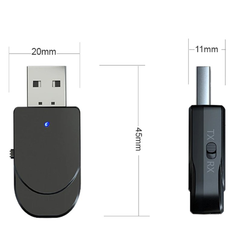 N264 N017 ODBIORNIK DŹWIĘKU ADAPTER BLUETOOTH USB + AUX MINIJACK E297