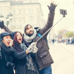 M010H (ALEJA1)  KIJEK DO ZDJĘĆ SELFIE STICK UCHWYT MONOPOD STATYW CZARNY NA TELEFON - czarny -E086-1