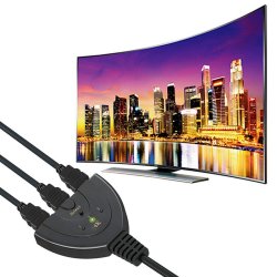 M000   SWITCH PRZEŁĄCZNIK HDMI 3w1 FULL HD 4K ROZDZIELACZ -E385