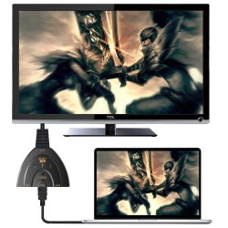 M000   SWITCH PRZEŁĄCZNIK HDMI 3w1 FULL HD 4K ROZDZIELACZ -E385