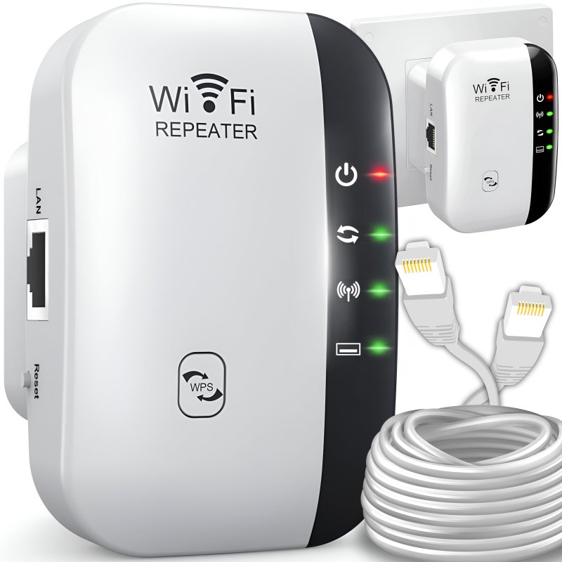 M007E (ALEJA1)   WZMACNIACZ SYGNAŁU WI-FI REPEATER 2,4 GHz -E374