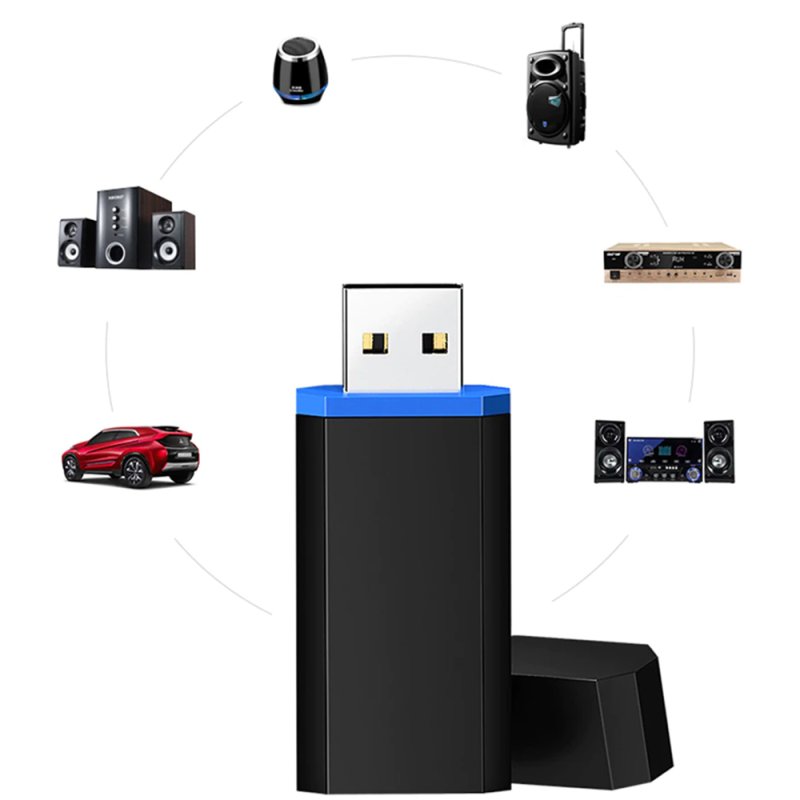 N074 ODBIORNIK BLUETOOTH 5.0 TRANSMITER AUX JACK USB-E368