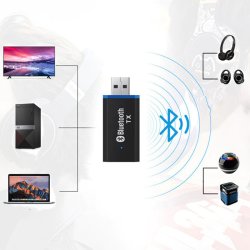 N074 ODBIORNIK BLUETOOTH 5.0 TRANSMITER AUX JACK USB-E368