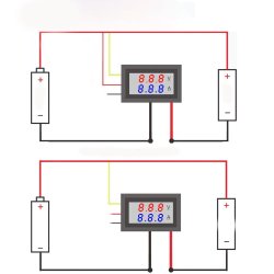 N065 MODUŁ PANELOWY 2W1 WOLTOMIERZ AMPEROMIERZ 100V E359