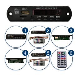 M000   ODTWARZACZ MODUŁ BLUETOOTH MP3 AUX RADIO USB -E356