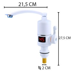 M043C (Aleja2) Z035E/F   PRZEPŁYWOWY PODGRZEWACZ WODY 3KW LCD ELEKTRYCZNY -E484