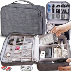 M008E/F/G/H   (Aleja1)  ORGANIZER PODRÓŻNY TORBA ETUI NA KABLE ŁADOWARKI -S128