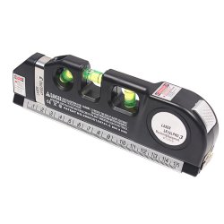 M042A (Aleja2) Z010H POZIOMICA LASEROWA Z MIARKĄ 250CM LASER 3 LIBELKI E337