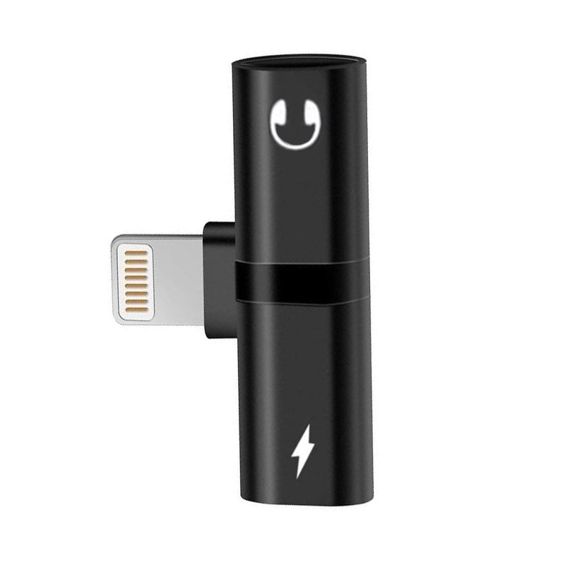 N382 PRZEJŚCIÓWKA 2X LIGHTNING DO SŁUCHAWEK ADAPTER DO IPHONE 7 8 X 11 12 13 14 -E384